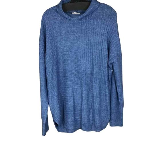 Como Vintage Women’s Sweater Small Blue Soft Knit Mock Neck Pullover NWT - Picture 6 of 11